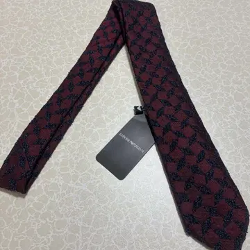 새상품 EMPORIO ARMANI 넥타이 와인 블루 (7305)