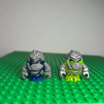 LEGO 피규어 2체 세트 그레이, 파랑, 노랑