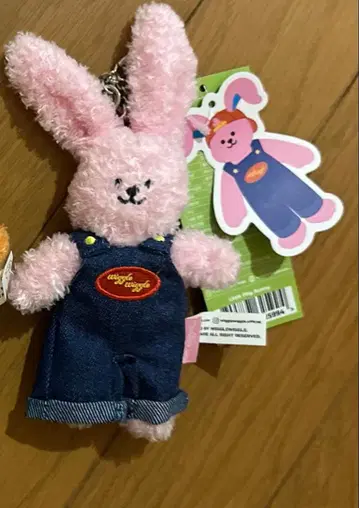 Wiggle Wiggle 봉제 인형 키링 토끼 한국 토이키링