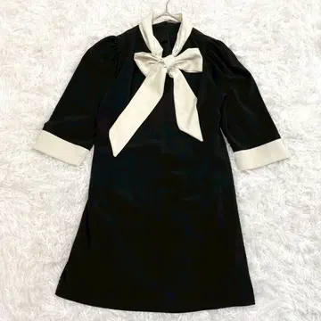 Dazy 데이지 미니 원피스 블랙 XL 리본 포함 루즈핏 성숙/러블리