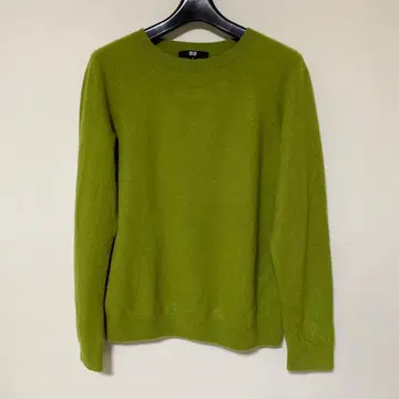 유니클로 캐시미어 100% 니트 스웨터 XL 카키 계열 그린 DMW