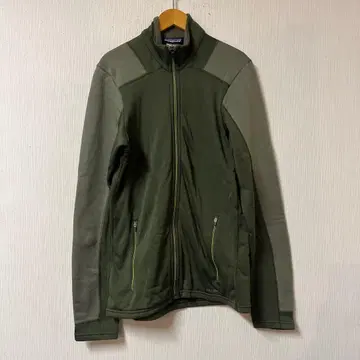 파타고니아 CAPILENE 4 FULL ZIP 남성용 S 플리스 카키