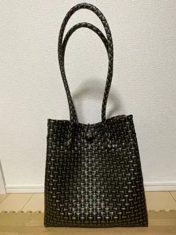 mekearisa Gummy Bag M Black x gold