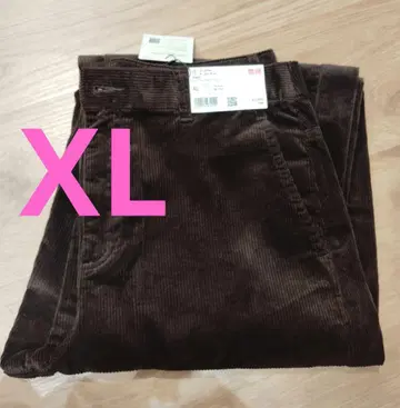 UNIQLO 코듀로이 커브 팬츠 코토니에 브라운 XL 유니클로