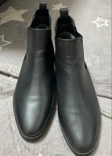 긴자 카네마츠 블랙 사이드 고어 부츠 23.5 cm 블랙