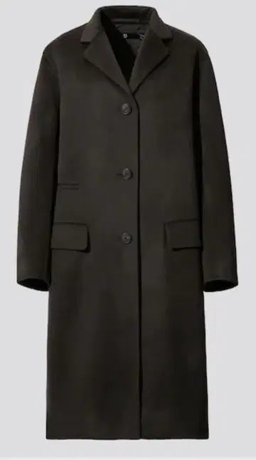 +J 캐시미어 블렌드 체스터 코트 S 다크 그레이 미사용품