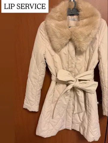 LIP SERVICE 퍼 롱 코트