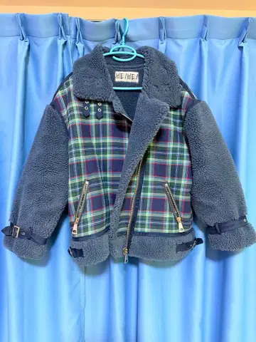 HEIHEI 보아 체크 자켓