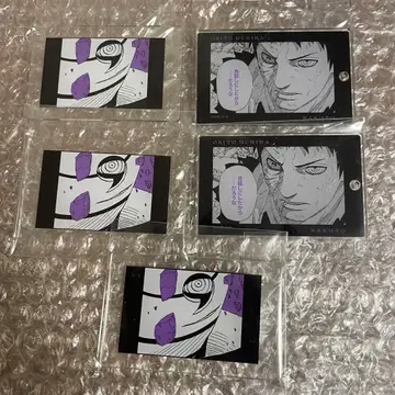 NARUTO 슬라이드 아크릴 키링 컬렉션 우치하 오비토 5개