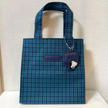 패밀리아 familiar 토트백 블루 계열 체크