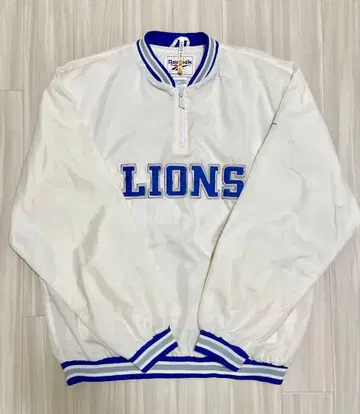 90s 리복 NFL 라이온즈 피스테 XL 아이보리 자수