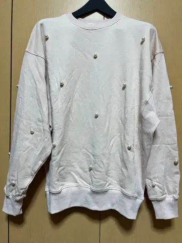 MARRY ME 마리미 펄 맨투맨 핑크