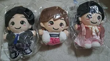 미사용 나니와단시 미치에다 슌스케 봉제 인형 3체 세트
