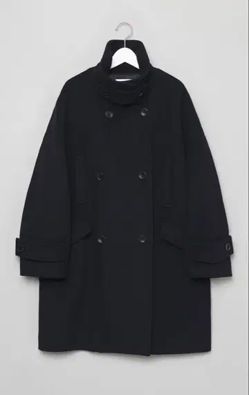 FRAY I.D 발마칸 하프 코트 블랙