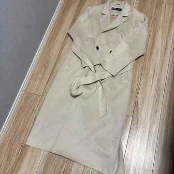 자라 롱 코트 베이지 S 사이즈