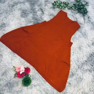 GIANNI LO GIUDICE 사이즈 36(S) 오렌지 V넥