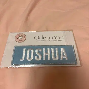 SEVENTEEN JOSHUA 조슈아 네임 와펜