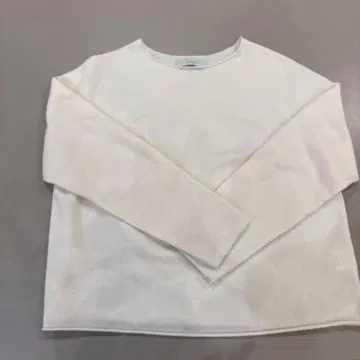 아르구 T셔츠 니트 화이트