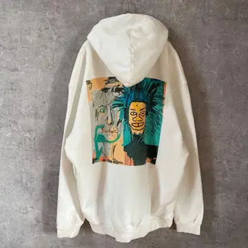BASQUIAT GAP 맨투맨 후드티 화이트 L 사이즈