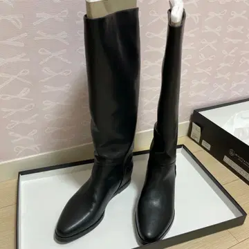 블랙 롱 부츠 사이즈 37 뷰티 앤 유스