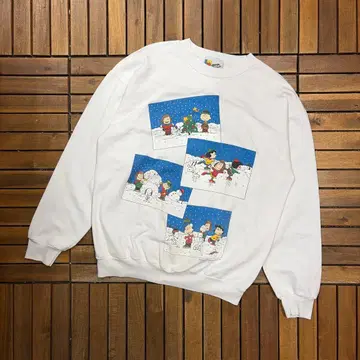 90s 캐나다제 PEANUTS SNOOPY 맨투맨 풀오버