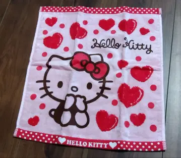 미사용 새상품 산리오 헬로키티 핸드 타월 헤이세이 레트로 레어 희귀