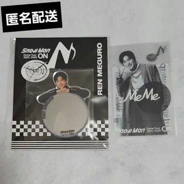 메구로 렌 미러 스티커 클리어 스티커 Snow Man on