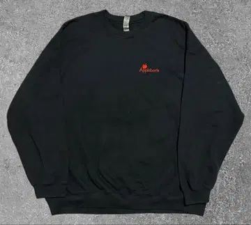 Apple bees GILDAN 기업계 맨투맨 속기모 블랙 2XL