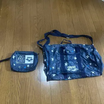 arena 네이비 별 패턴 숄더백 세트