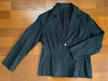 새상품급 린넨 테일러드 자켓 네이비