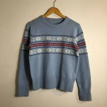 [ 새상품급 ] 니트 스웨터 블루