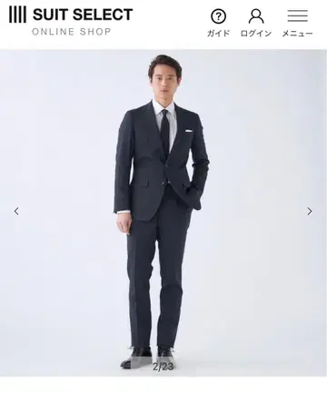 CLASSICO TAPERED 네이비 비즈니스 정장