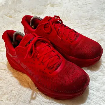 레어 컬러 호카 오네오네 BONDI 7 스니커즈 레드 28.5cm