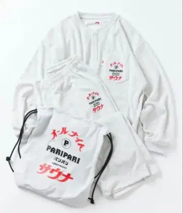 PARIPARI 올나이트 사우나 플리스 셋업 냅색 포함 남성용