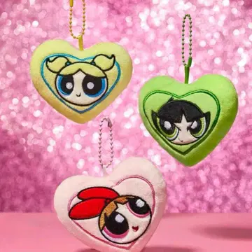 파워퍼프걸 키링 3개 세트 미사용 새상품