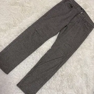 BEAMS HEART 울 팬츠 블랙 L 깔끔 캐주얼 가을/겨울