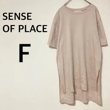 센스 오브 플레이스 반팔 티셔츠 원피스 [ F ] 튜닉 코튼 100%