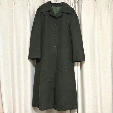 [ 로덴 코트 빈티지 다크 그린 롱 코트 ]
