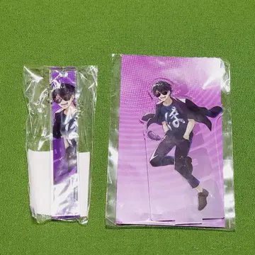본쥬르 아크릴 키링 2개