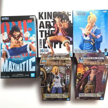 원피스 피규어 세트 루피 사보 키드 호킨스 와노쿠니