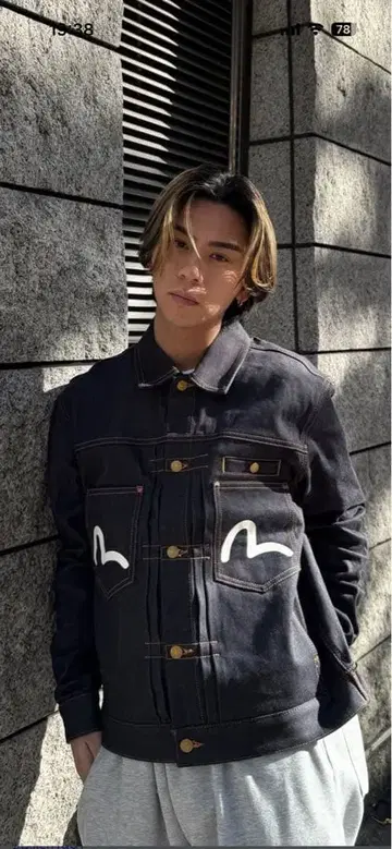 EVISU 데님 자켓