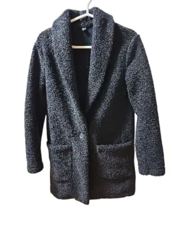 여성용 보아 자켓 블랙 S 사이즈 유니클로 블랙 따뜻한