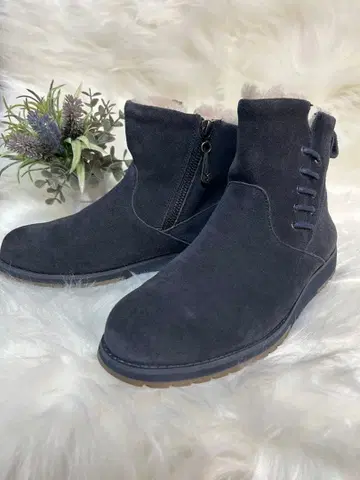 emu Australia 어그 부츠 사이드 지퍼 네이비 23cm