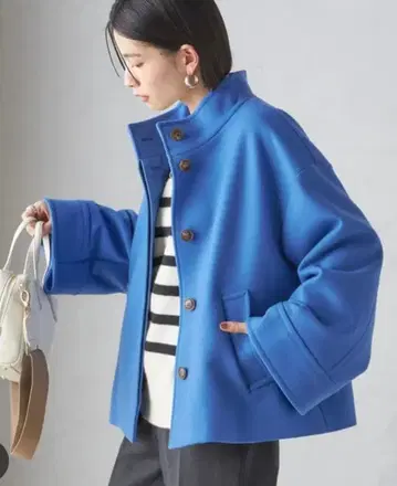 해밀턴 텐트 라인 코트 (블루)