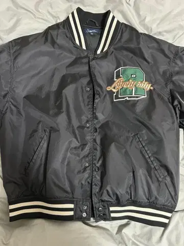 블랙 바시티 자켓 Washington DC