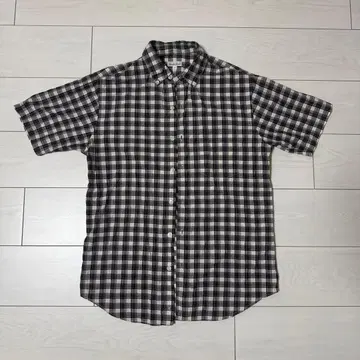 steven alan 반팔 셔츠 S 체크 무늬