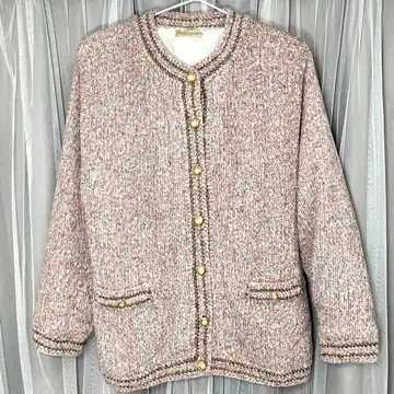 다색 모헤어 니트 가디건 M 사이즈