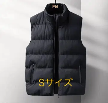 다운 베스트 남성용 블랙 방한 골프웨어로도 S 사이즈