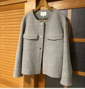 뷰티 앤 유스 노카라 아우터 울 혼방