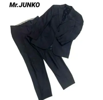 [ Mr. JUNKO ] 남성용 워셔블 슬림 스트라이프 정장 세트